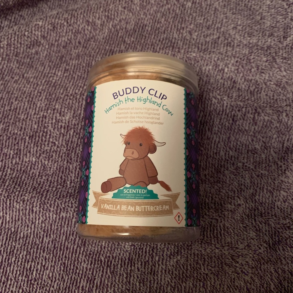 Scentsy buddy clip, vanilla bean buttercream scent